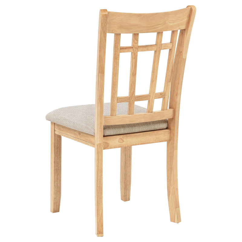 Lavon Wood Dining Side Chair Linen and Light Oak (Set of 2) - 106622