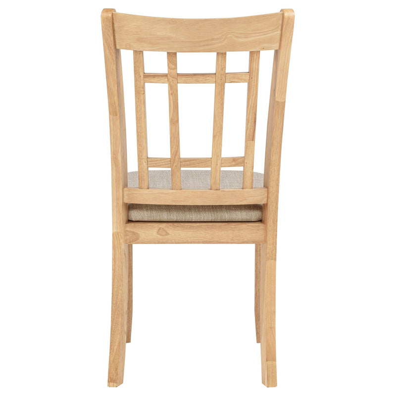 Lavon Wood Dining Side Chair Linen and Light Oak (Set of 2) - 106622