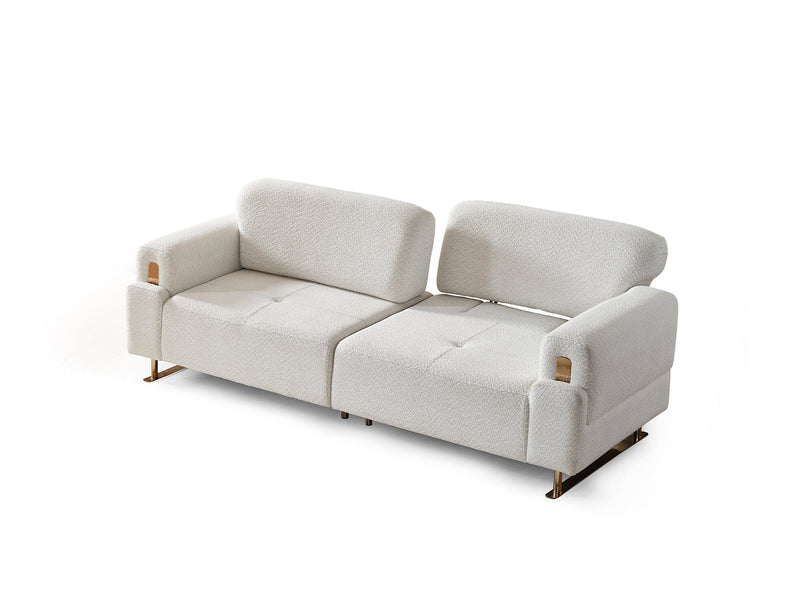 Law Convertible Sofa in White - 200-ELIF-LAW-A510-3