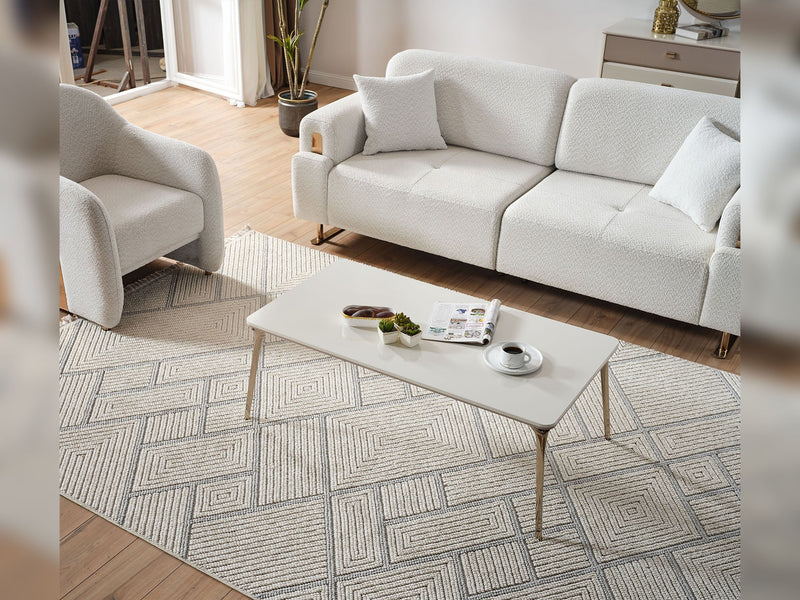 Law Convertible Sofa in White - 200-ELIF-LAW-A510-3