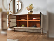 Law Diningroom (Consol With Mirror & Dining Table & 6 Dining Chair) - 200-ELIF-LAW-A512-DT-6-SET
