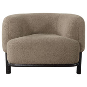 Lawler Upholstered Barrel Back Accent Chair Brown and Black - 903170
