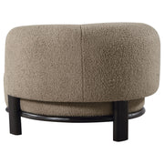 Lawler Upholstered Barrel Back Accent Chair Brown and Black - 903170