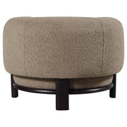 Lawler Upholstered Barrel Back Accent Chair Brown and Black - 903170