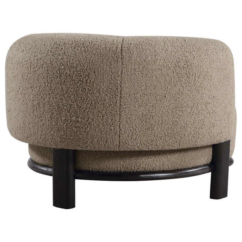 Lawler Upholstered Barrel Back Accent Chair Brown and Black - 903170