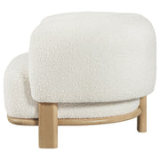 Lawler Upholstered Barrel Back Accent Chair Ivory and Natural - 903169