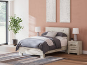 Lawroy Full Panel Bed with 2 Nightstands in Light Natural from Ashley - DMV Furniture