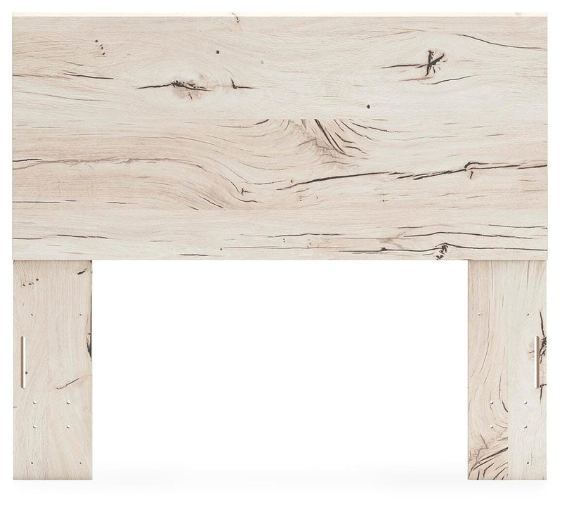 Lawroy Full Panel Headboard, Dresser, Mirror, Chest and Nightstand in Light Natural - PKG020535