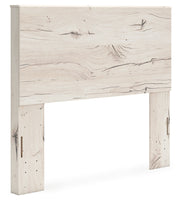 Lawroy Full Panel Headboard with Mirrored Dresser and 2 Nightstands in Light Natural from Ashley - DMV Furniture