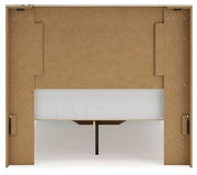 Lawroy Full Panel Storage Bed, Dresser, Mirror, Chest and Nightstand in Light Natural - PKG020235