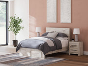 Lawroy Full Panel Storage Bed with Dresser in Light Natural from Ashley - DMV Furniture