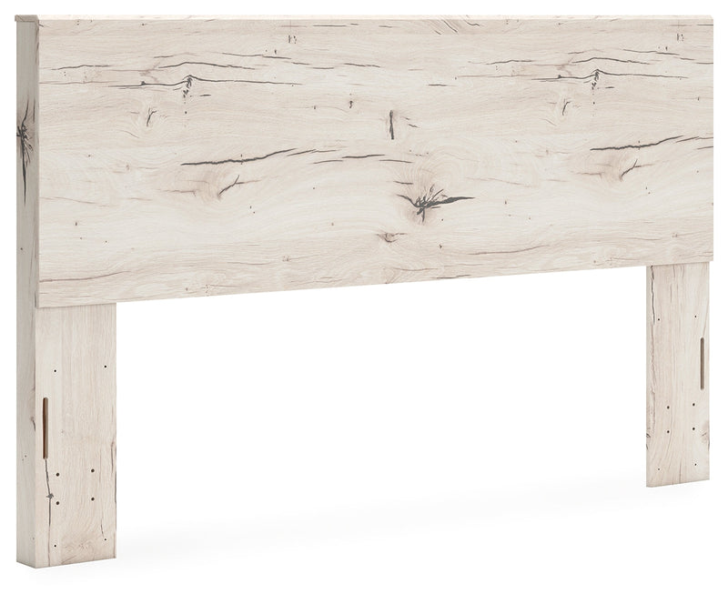 Lawroy King Panel Headboard with 2 Nightstands in Light Natural - PKG020520