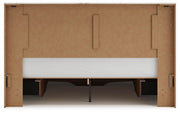 Lawroy King Panel Storage Bed, Dresser, Mirror, Chest and Nightstand in Light Natural - PKG020208