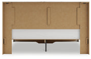 Lawroy King Panel Storage Bed with Dresser in Light Natural from Ashley - DMV Furniture