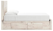 Lawroy Light Natural Full Storage Bed and Nightstand - B2310B51