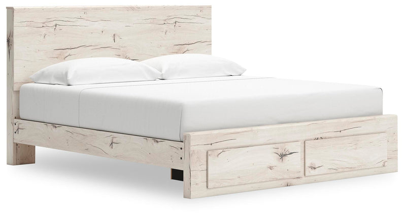 Lawroy Light Natural King Storage Bed, Dresser and Nightstand - B2310B39
