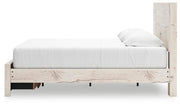 Lawroy Light Natural King Storage Bed, Dresser and Nightstand - B2310B39