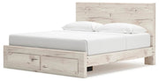Lawroy Light Natural King Storage Bed, Dresser and Nightstand - B2310B39
