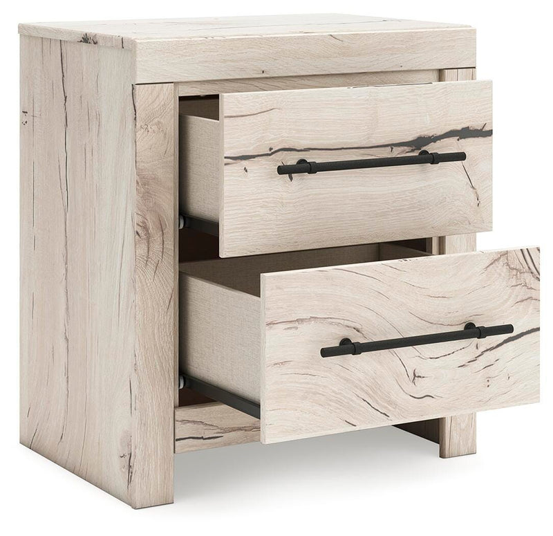 Lawroy Light Natural King Storage Bed, Dresser and Nightstand - B2310B39