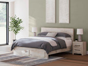 Lawroy Light Natural King Storage Bed, Dresser and Nightstand - B2310B39