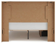 Lawroy Light Natural Queen Panel Bed with Storage - B2310B6