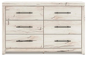 Lawroy Light Natural Queen Storage Bed, Dresser and Nightstand - B2310B38