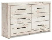 Lawroy Light Natural Queen Storage Bed, Dresser and Nightstand - B2310B38