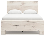 Lawroy Queen Panel Bed with 2 Nightstands in Light Natural from Ashley - DMV Furniture