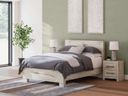 Lawroy Queen Panel Bed with Dresser in Light Natural from Ashley - DMV Furniture