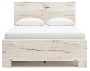 Lawroy Queen Panel Bed with Storage, Dresser, Mirror, Chest and Nightstand in Light Natural - PKG020145