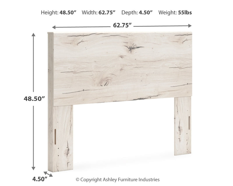 Lawroy Queen Panel Headboard with Dresser in Light Natural from Ashley - DMV Furniture