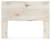 Lawroy Queen Panel Headboard with Mirrored Dresser, Chest and 2 Nightstands in Light Natural from Ashley - DMV Furniture