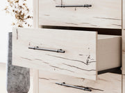 Lawroy Queen Panel Storage Bed, Dresser and 2 Nightstands in Light Natural - PKG020165