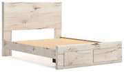 Lawroy Queen Panel Storage Bed with 2 Nightstands in Light Natural from Ashley - DMV Furniture