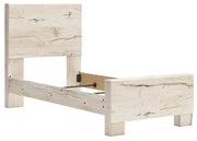 Lawroy Twin Panel Bed with Dresser and 2 Nightstands in Light Natural from Ashley - DMV Furniture