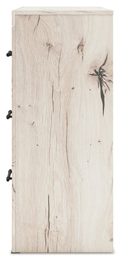 Lawroy Twin Panel Headboard with Dresser in Light Natural from Ashley - DMV Furniture