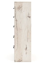Lawroy Twin Panel Headboard with Mirrored Dresser, Chest and 2 Nightstands in Light Natural from Ashley - DMV Furniture