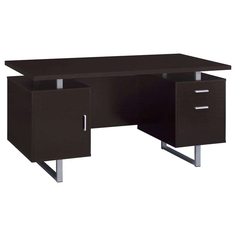 Lawtey 60-inch 2-drawer Office Computer Desk Cappuccino - 801521