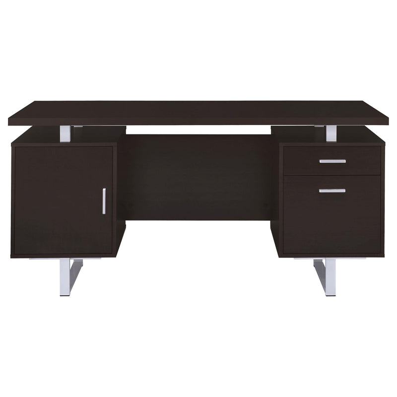 Lawtey 60-inch 2-drawer Office Computer Desk Cappuccino - 801521