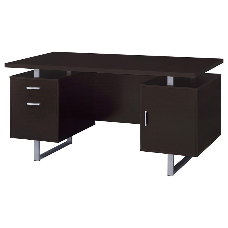 Lawtey 60-inch 2-drawer Office Computer Desk Cappuccino - 801521