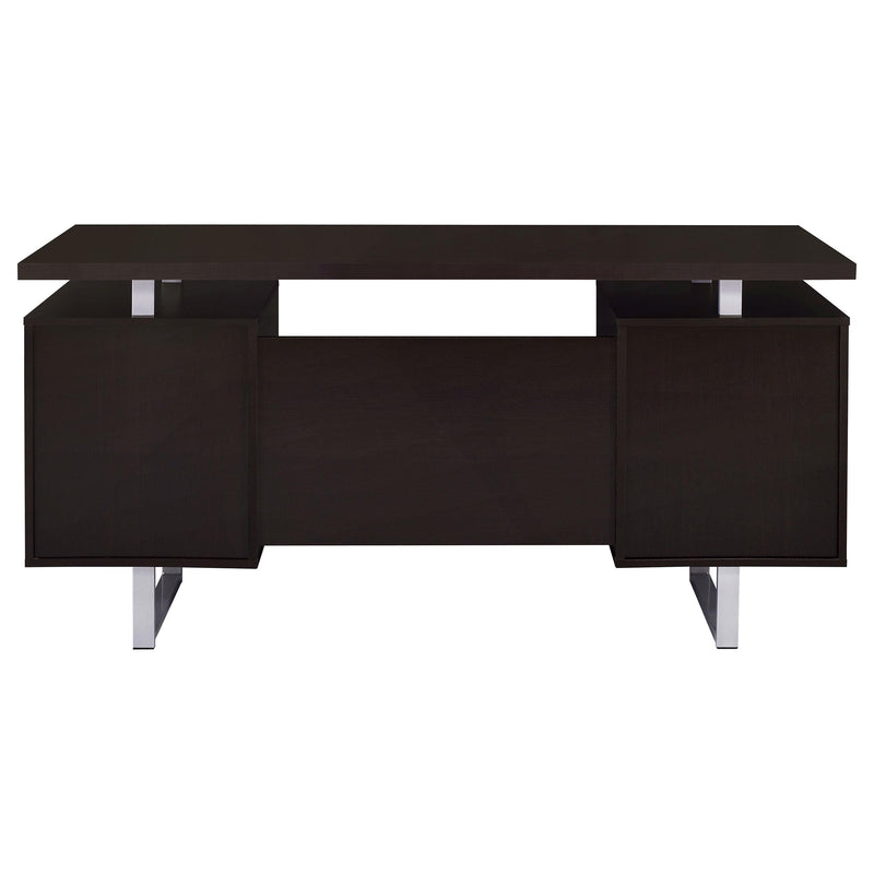 Lawtey 60-inch 2-drawer Office Computer Desk Cappuccino - 801521