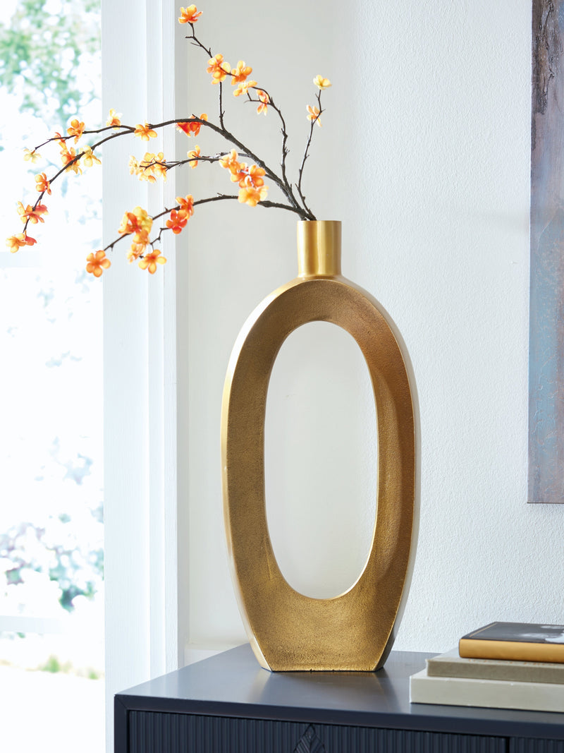 Lawtonville Antique Gold Finish Vase - A2000752