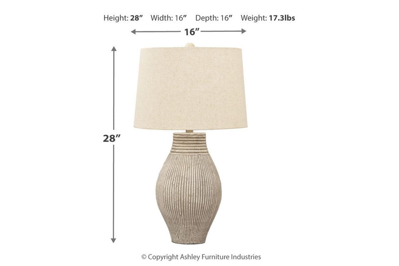 Layal Black Table Lamp - L235634 - DMV Furniture