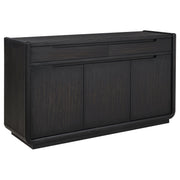 Leandro 2-drawer Dining Sideboard Server Burnished Black - 115395
