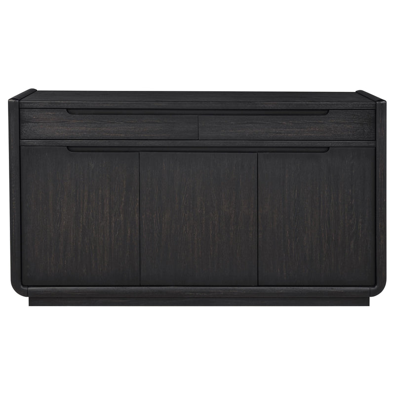 Leandro 2-drawer Dining Sideboard Server Burnished Black - 115395