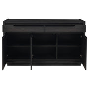 Leandro 2-drawer Dining Sideboard Server Burnished Black - 115395