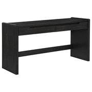 Leandro 2-drawer Home Office Writing Desk Burnished Black - 800790