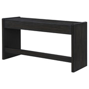 Leandro 2-drawer Home Office Writing Desk Burnished Black - 800790