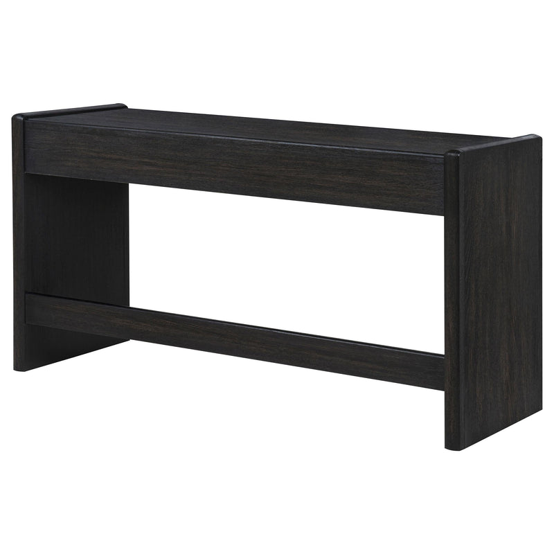 Leandro 2-drawer Home Office Writing Desk Burnished Black - 800790