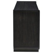 Leandro 2-drawer Home Office Writing Desk Burnished Black - 800790